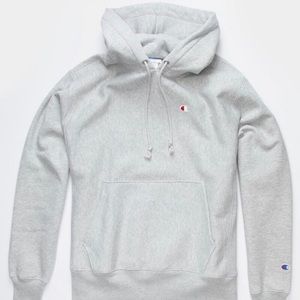 Grey reverse weave champion hoodie
